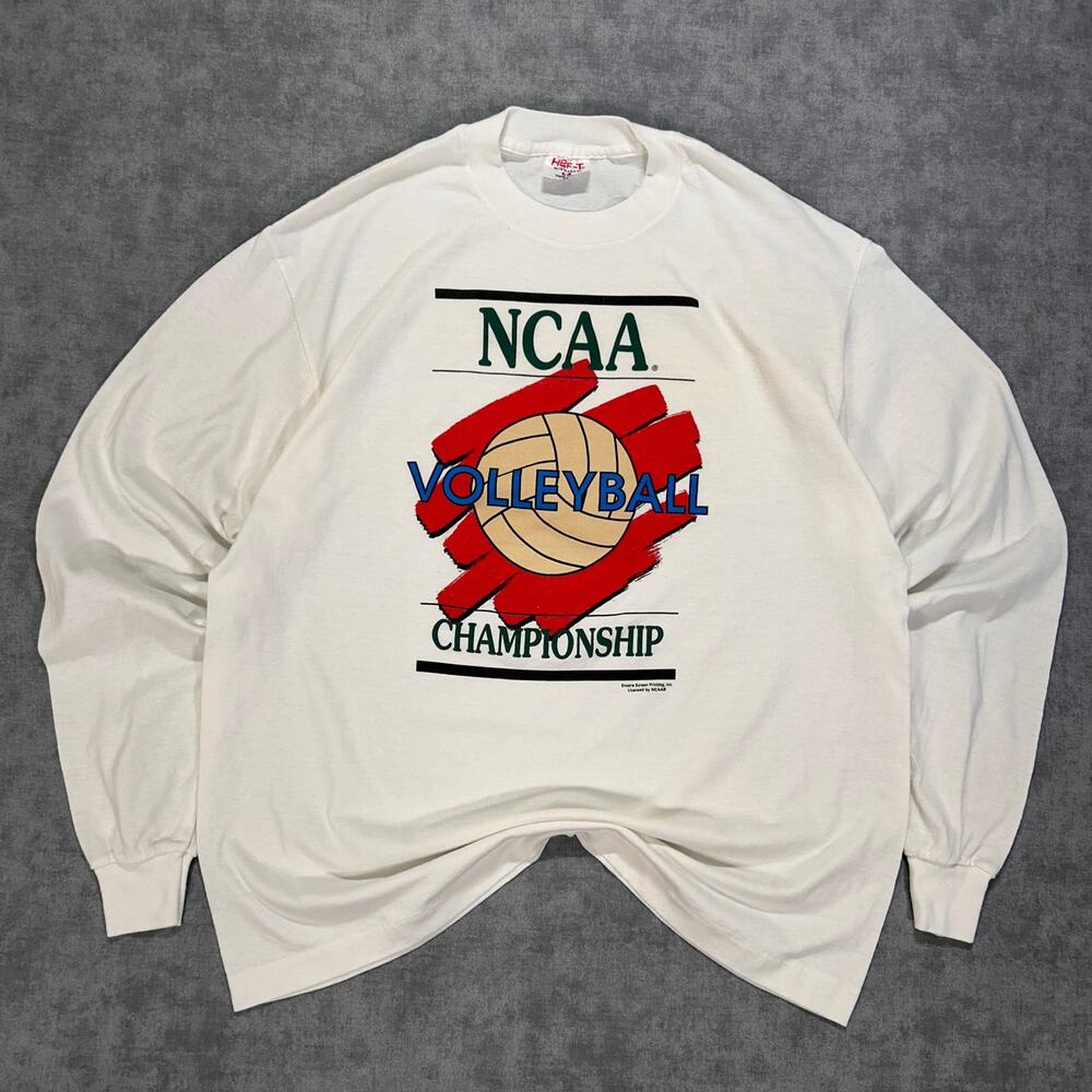 VTG 90s Hef-T by Tee Jays NCAA Volleyball Championship long sleeve mns XL